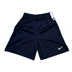 Nike Dri-Fit Mens Athletic Shorts Size L Black White Basketball Work Out Gym